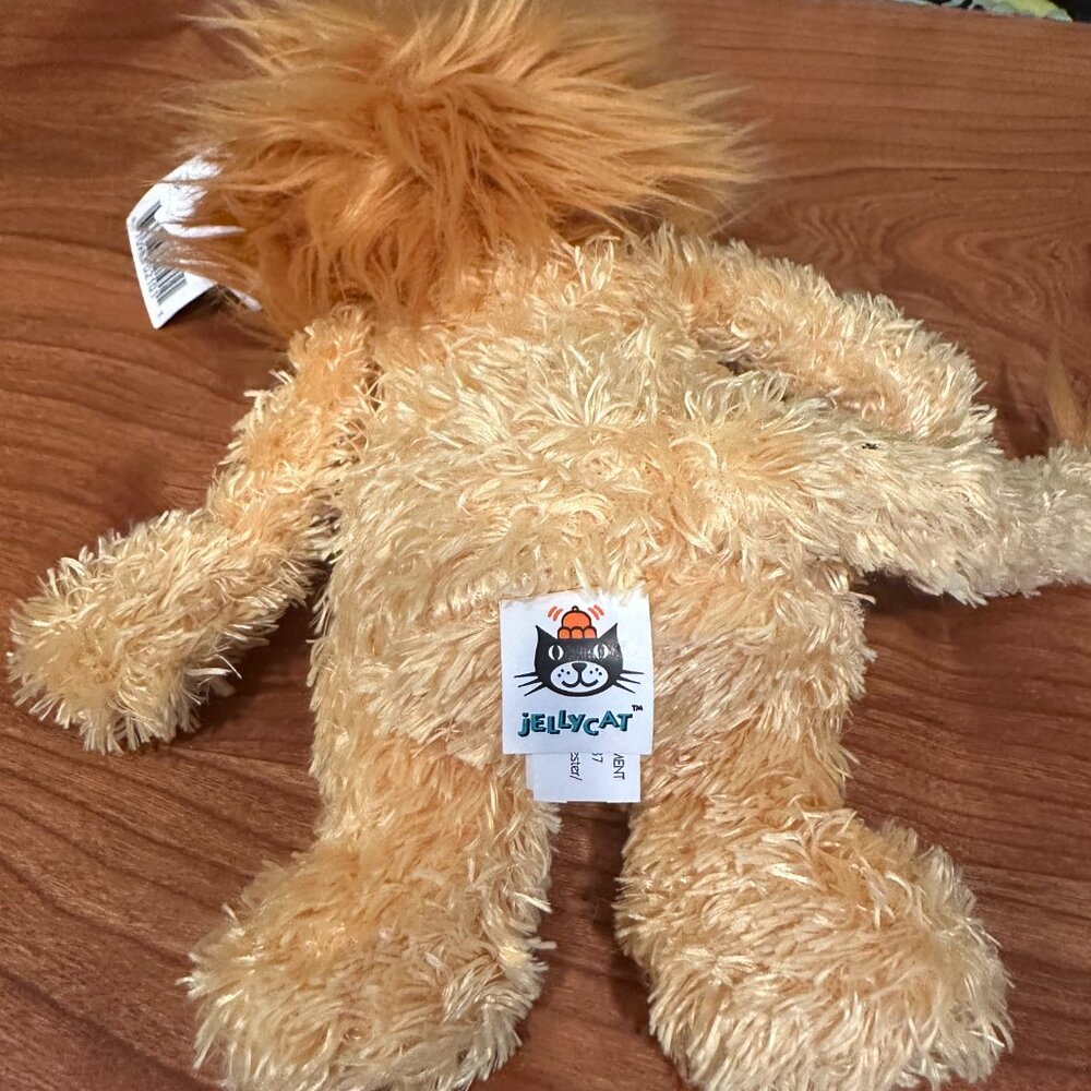 RARE HTF Vintage Jellycat Bunglie Tot Lion – NWT – Blue Tag (2000s) - Picture 5 of 7